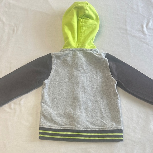 GUESS Kids Hoodie in Gray and Neon accents - Picture 4 of 4